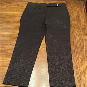 White House Black Market Black Straight Leg Pants